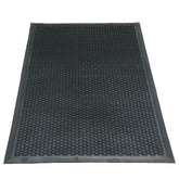 Rubber-Cal Dura-Scraper Linear front view shows durable entry mat for high-traffic areas