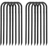 RUIJOROO garden ground stake shows 8-inch length for stable outdoor anchoring