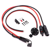 Ruikarhop solar connector to SAE adapter cable for versatile solar panel hookups.