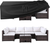 Ruimoy patio cover over a dining set showing all-weather protection