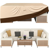 Ruimoy patio furniture cover waterproof top view protects against rain and dust.