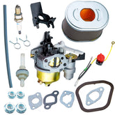Ruma adjustable carburetor kit GX160 close-up with sediment bowl for fuel filtration.