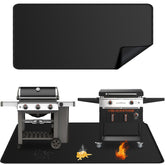 Rumlick extra-large under-grill mat protecting decks from sparks and grease