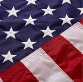 Rushmore Rose USA American Flag 8x12 with embroidered stars for bold outdoor displays.