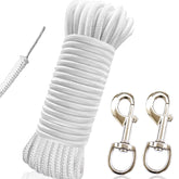 RUSON 50ft wire-center flag rope kit for easy flagpole replacement