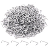 Rustark hog rings galvanized finish, 3/4-inch size for durable upholstery and fencing applications.
