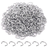 Rustark hog rings 1/2 inch close-up showing galvanized steel durability
