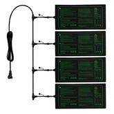 Ruyyi 4in1 seedling heat mat panel setup delivering even warmth across trays.