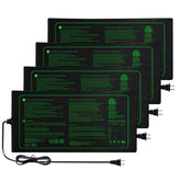 Ruyyi 4-pack seedling heat mat setup shows even warmth for reliable seed starting.