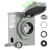 RVMATE pre-drilling 50A generator inlet box with easy wiring access for quick setup