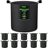 RVZHI 5-gallon potato grow bag side view with sturdy handles for easy moving