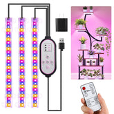 RWNTAO 7.8-inch three-head LED grow light strip full spectrum for indoor plants
