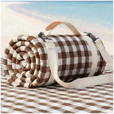 RYCHIC waterproof beach blanket extra-large for family beach days and quick cleanup.