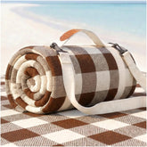 RYCHIC waterproof beach blanket in oversized format for family picnics.
