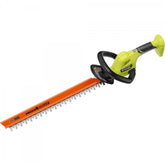 RYOBI 18V ONE+ hedge trimmer blades in action for clean, even cuts