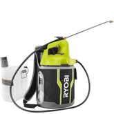 RYOBI ONE+ sprayer nozzle adjustment for precise control in outdoor applications.