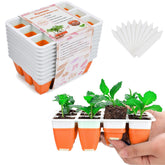 Ryscam seed-starter-tray orange 10pcs pack boosts germination efficiency
