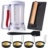 RZSTBSFC pancake dispenser for even batter distribution on the Blackstone griddle.