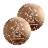 SAC SMARTEN ARTS copper disc 4-inch in birdbath for clearer water and easy maintenance