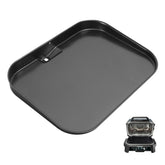 SafBbcue griddle plate on Ninja Woodfire Pro Connect XL delivering even heat for consistent searing.