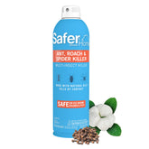 Safer Home spray bottle in use shows quick mist for fast pest control.