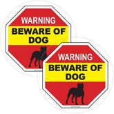 Safety Magnets ZOCO window cling on glass with bold warning.