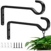 Saffruff 6-inch iron outdoor hook supports up to 40 lbs for baskets