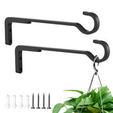 Saffruff 8-inch hanging hook for outdoor plants and lanterns.
