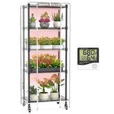 Sagrynfp indoor greenhouse with grow lights supports seedling growth with 72W full-spectrum illumination.