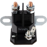 Saiyugty 030817 starter solenoid with 3 terminals for reliable mower startups.