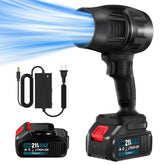 Saker cordless leaf blower product shot: compact, easy to handle.