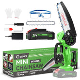 Saker mini chainsaw 6 inch battery powered for easy pruning and quick cuts