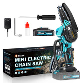Saker Mini Chainsaw with battery included for quick cordless pruning