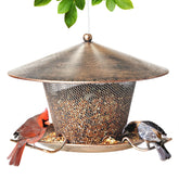 Samhe bird feeder outdoor rainproof design protects seeds and attracts birds.