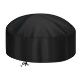 Samhe fire pit cover 32in diameter fits round pits securely, protecting from rain, dust, and debris.