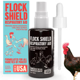 Samorillo Flock Shield bottle label shows 4 oz size and USA-made quality.