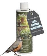 Sanco Fountain Algaecide 8oz bottle shown for easy application and clarity