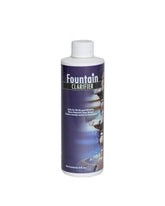Sanco Industries Fountain Water Clarifier in use, 8oz bottle pouring to start fountain clarity.