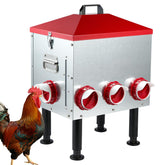 Sancunhui large auto chicken feeder showing 55 lb capacity for busy backyard flocks