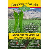 Sandia Seed Hatch Green Big Jim seeds pack for easy home gardening