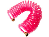 SANFU EVA Recoil Hose retracted for easy storage and quick setup