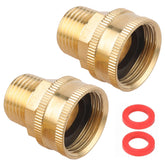 Sanpaint 2-pack garden hose adapter with dual swivel for easy connections.