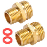 Sanpaint 3-4 GHT to 1-2 NPT male connector brass hose adapter for secure, leak-resistant joints.