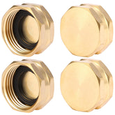 Sanpaint 4-pack garden hose end caps with washers for leak-free connections.