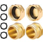Sanpaint brass end cap with 3-4 inch connection seals hose fittings
