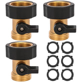 Sanpaint brass garden hose shut-off valve with 3/4-inch connector for precise water control.
