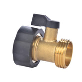 Sanpaint brass garden hose shut off valve front view showing robust construction and flow control