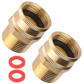 Sanpaint garden hose adapter with dual swivel for easy, kink-free connections.