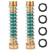 Sanpaint garden hose extension adapter with coil spring protecting against kinks while in use