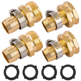 Sanpaint garden hose repair connector with clamps for a secure fix
